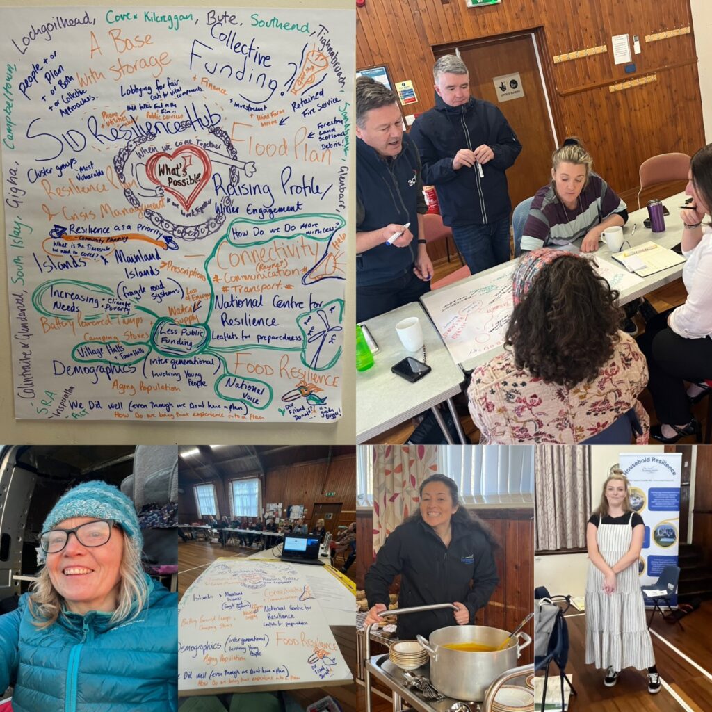Collage photo of the InspirAlba team at work.